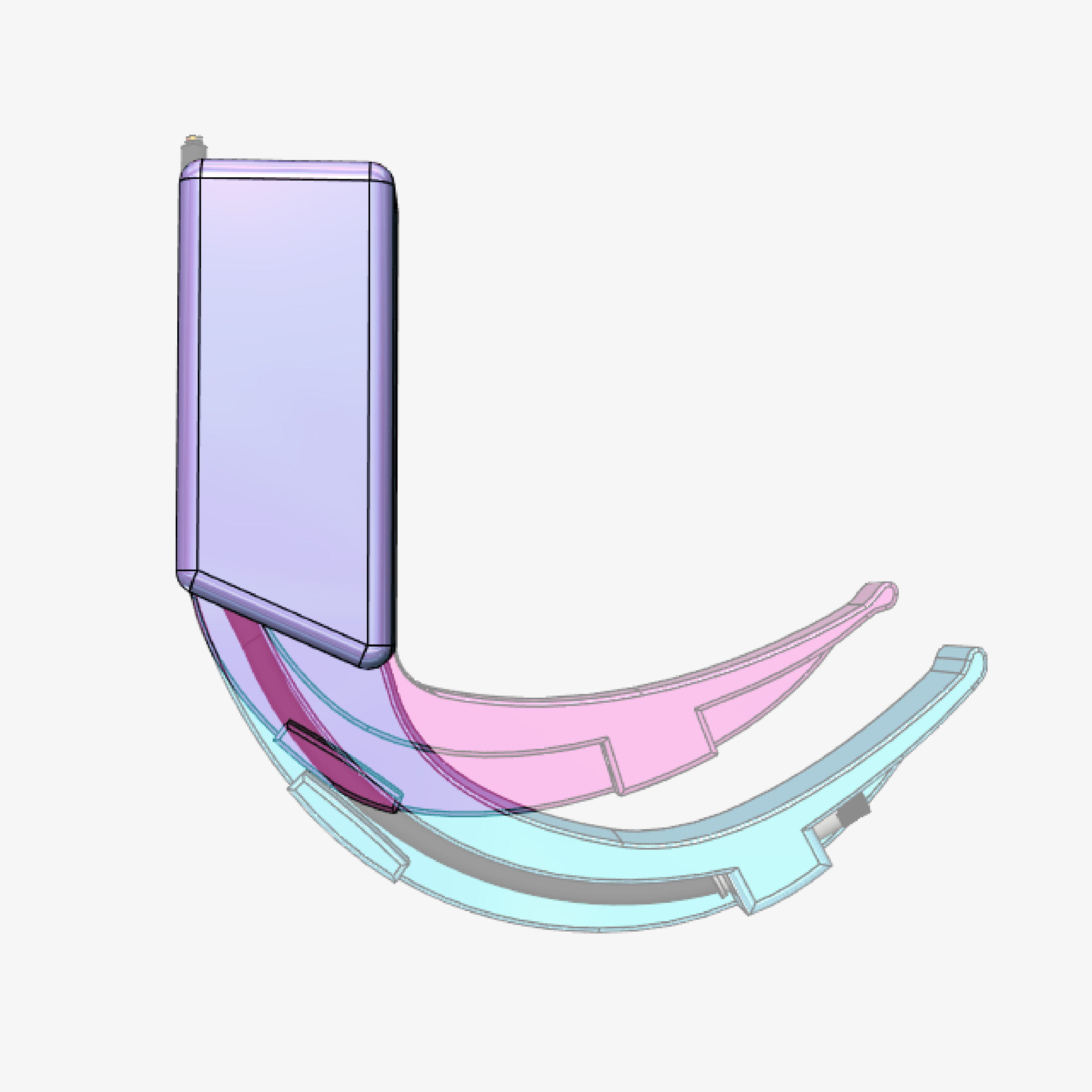 Free STL file Adult and Pediatric 3D Video Laryngoscope 5.5mm 7mm